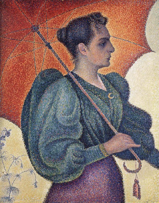 Paul Signac woman with a parasol oil painting image
